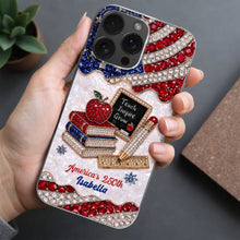 Load image into Gallery viewer, Personalized Clear Phone Case for Teachers Custom Name Gift
