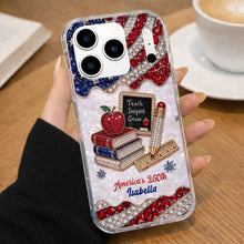 Load image into Gallery viewer, Personalized Clear Phone Case for Teachers Custom Name Gift
