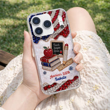 Load image into Gallery viewer, Personalized Clear Phone Case for Teachers Custom Name Gift
