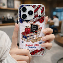 Load image into Gallery viewer, Personalized Clear Phone Case for Teachers Custom Name Gift
