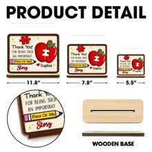 Load image into Gallery viewer, Personalized 2-Layer Wood Plaque Custom Thank You Gift for Teacher
