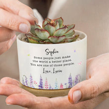 Load image into Gallery viewer, Personalized Ceramic Plant Pot Custom Name Gift for Mom
