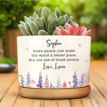 Load image into Gallery viewer, Personalized Ceramic Plant Pot Custom Name Gift for Mom
