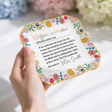 Load image into Gallery viewer, Personalized Ceramic Jewelry Dish Custom Name Gift for Teacher
