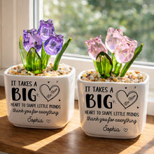 Load image into Gallery viewer, Personalized Custom Glass Tulip Flowers Gift for Teachers
