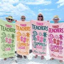 Load image into Gallery viewer, Personalized Microfiber Beach Towel for Teachers Summer Gift
