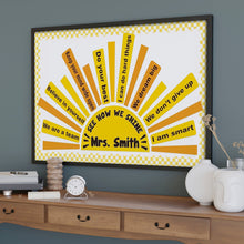 Load image into Gallery viewer, Personalized Motivational Classroom Poster Custom Name Gift
