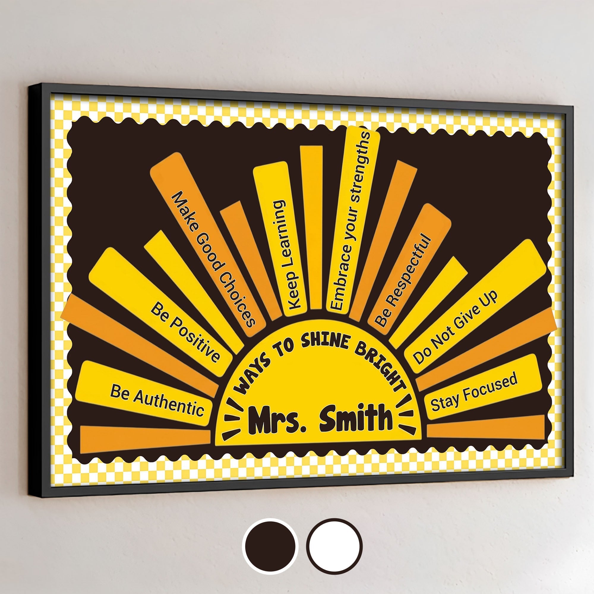 Personalized Affirmation Poster Custom Teacher Gift Decor