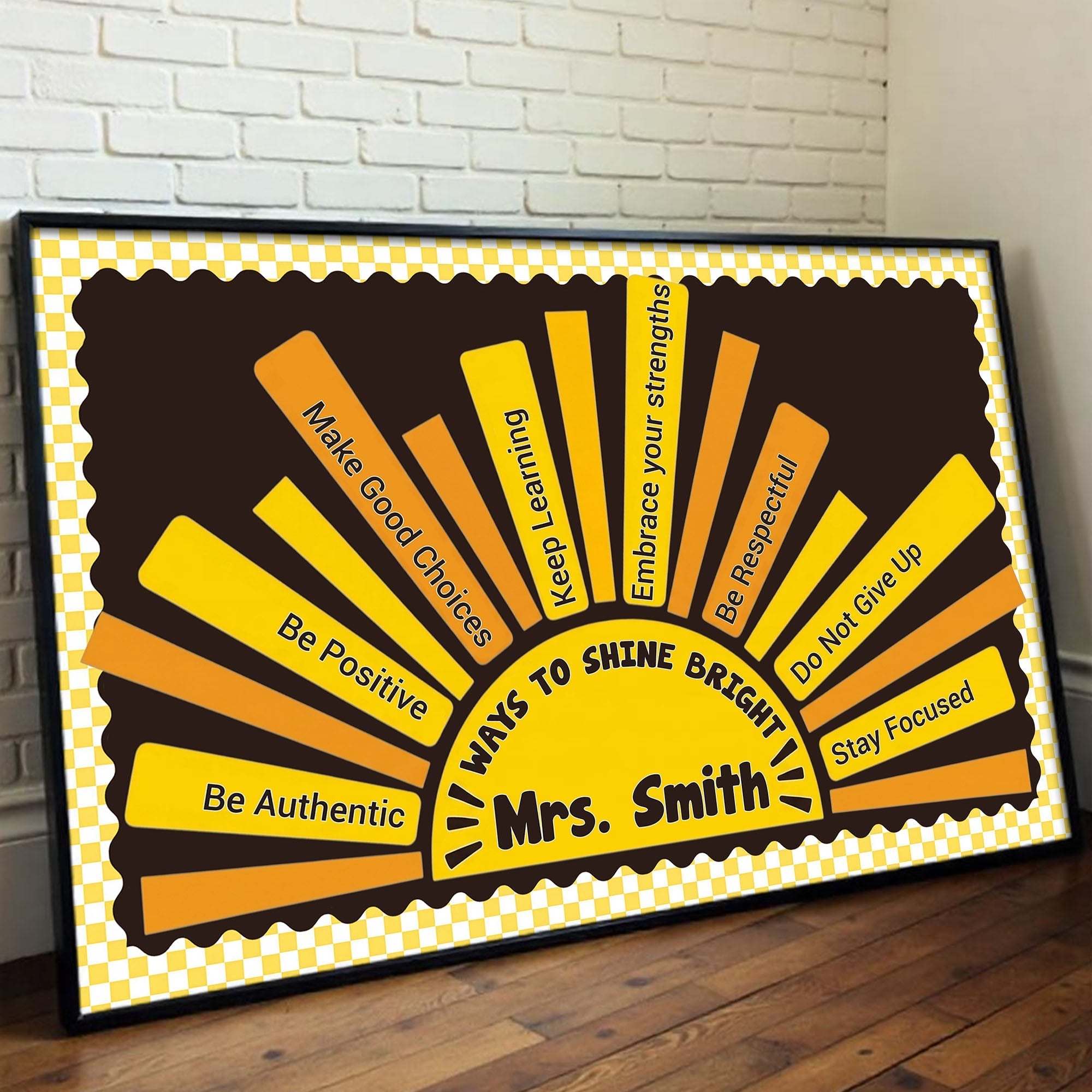 Personalized Affirmation Poster Custom Teacher Gift Decor