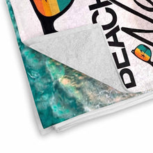 Load image into Gallery viewer, Personalized Beach Towel Custom Name Retro Design Gift for Teacher
