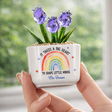 Load image into Gallery viewer, Personalized Glass Tulip Flowers Custom Name Gift for Teacher
