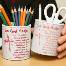 Load image into Gallery viewer, Personalized PU Leather Pen Holder Custom Name Gift for Teacher
