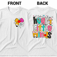 Load image into Gallery viewer, Personalized Teacher T-Shirt Custom Front Back Design Gift
