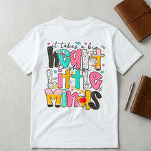 Load image into Gallery viewer, Personalized Teacher T-Shirt Custom Front Back Design Gift
