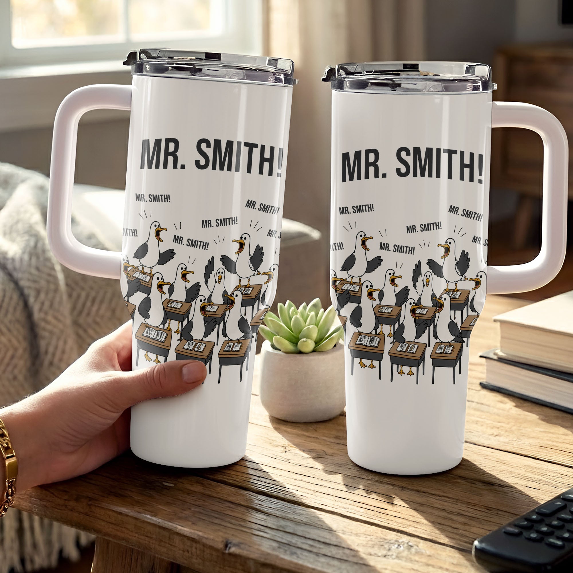 Personalized 40oz Tumbler Custom Name Teacher Gift Idea