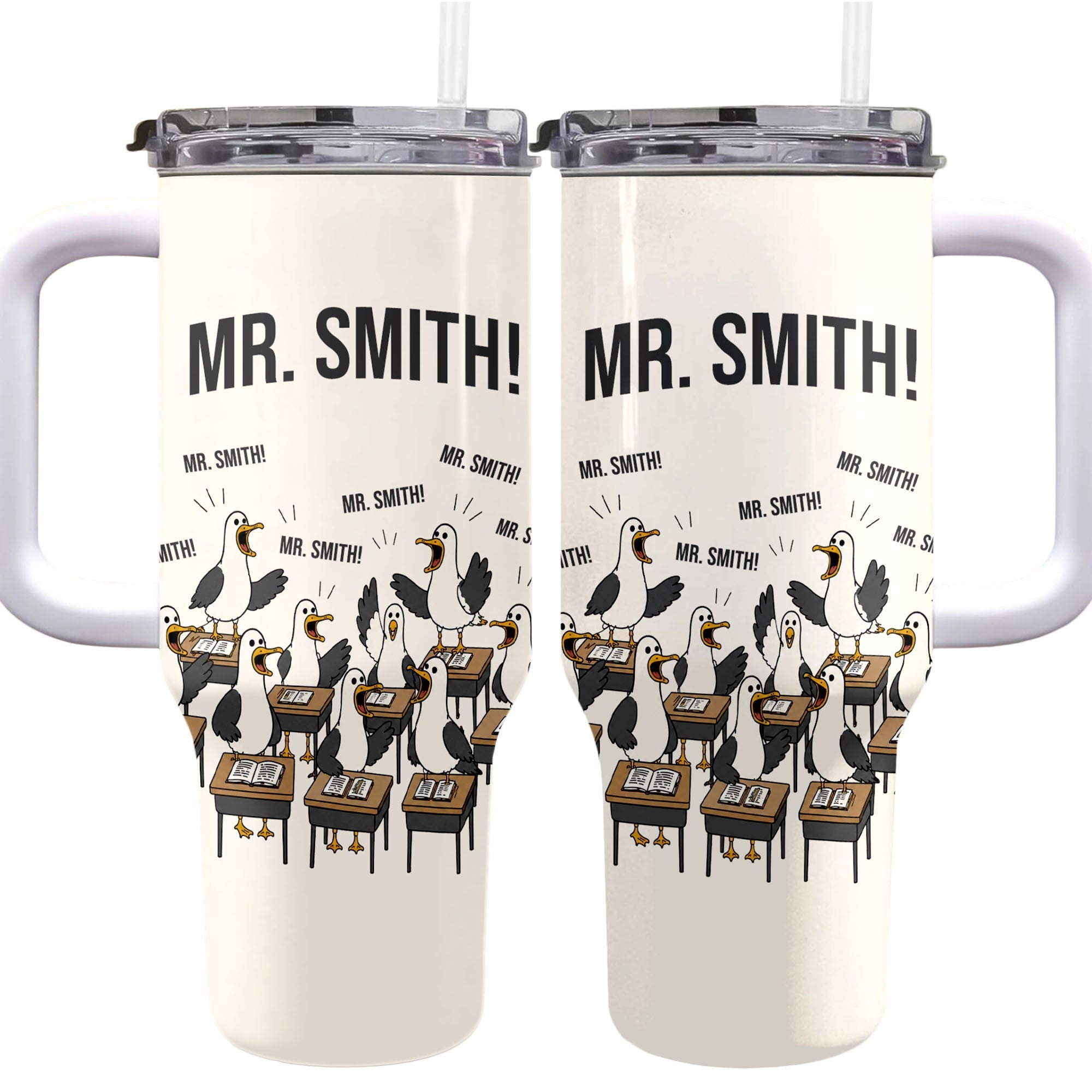 Personalized 40oz Tumbler Custom Name Teacher Gift Idea