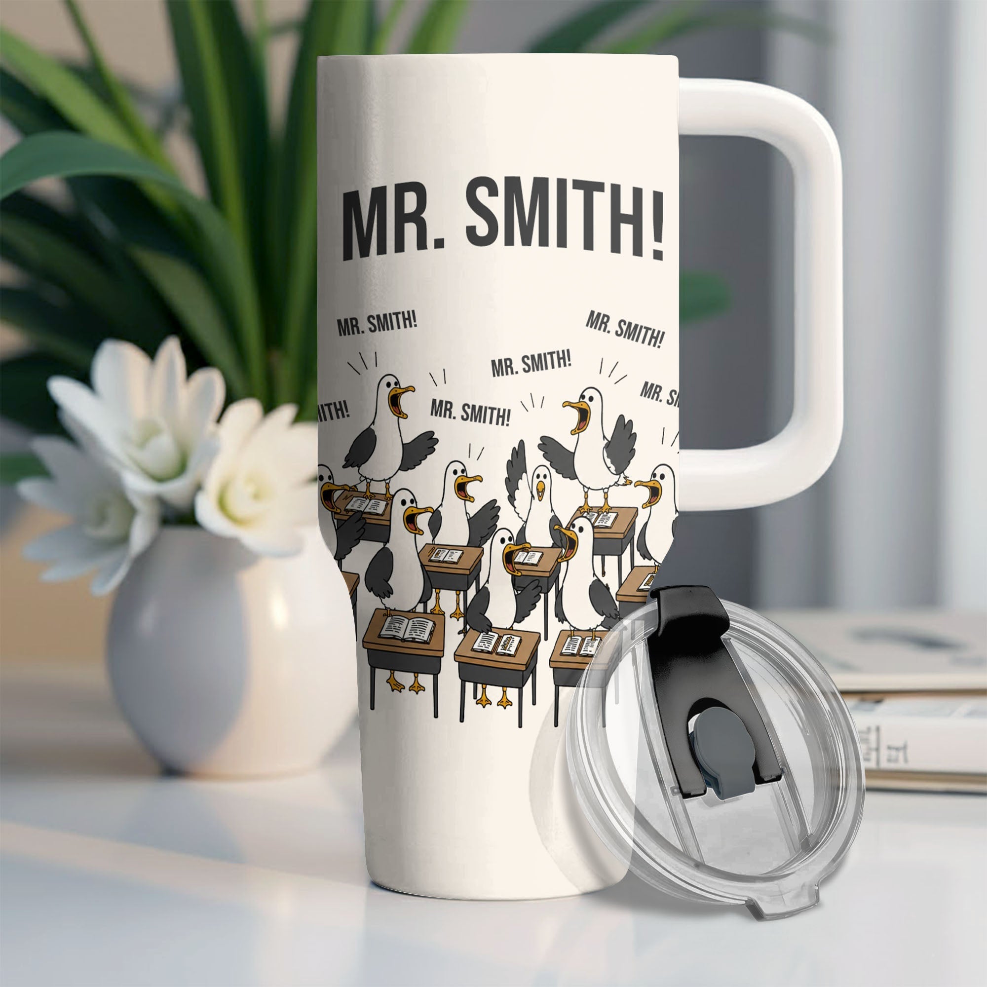 Personalized 40oz Tumbler Custom Name Teacher Gift Idea