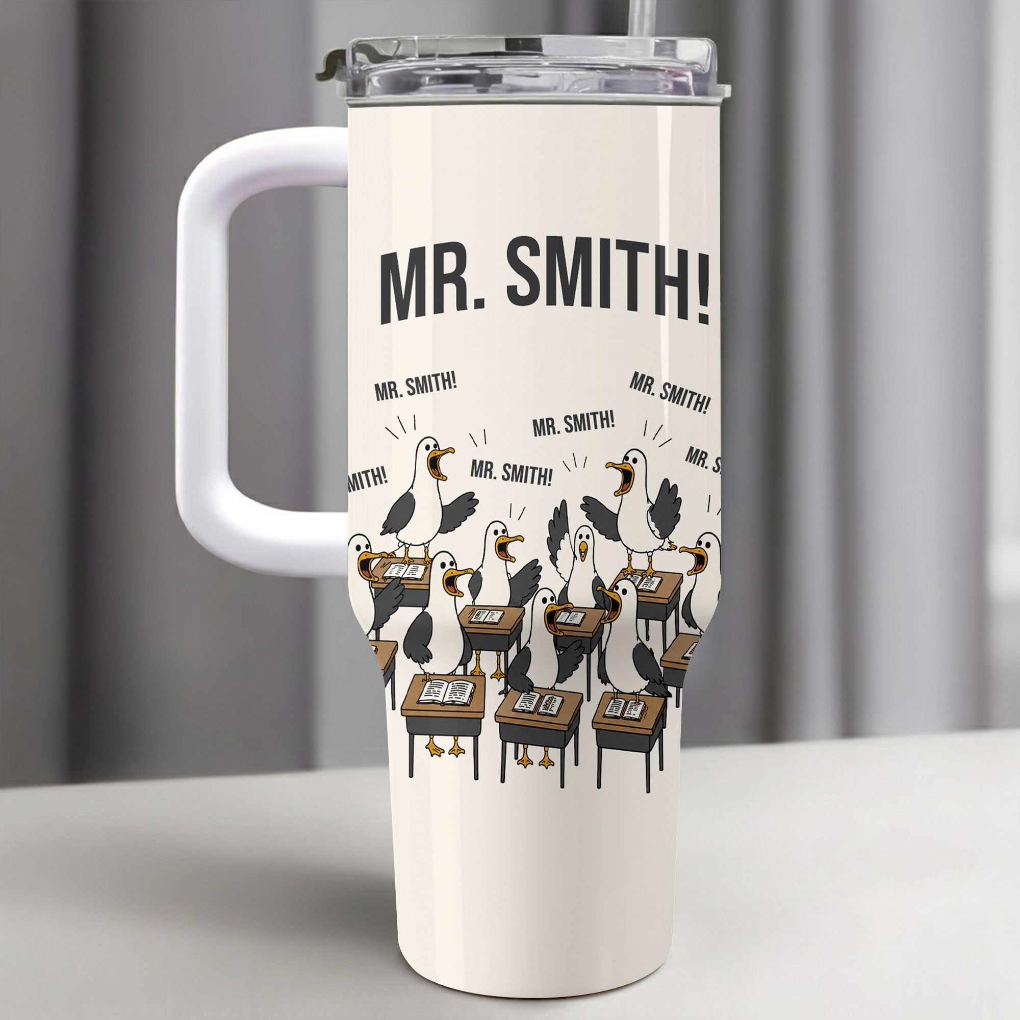 Personalized 40oz Tumbler Custom Name Teacher Gift Idea