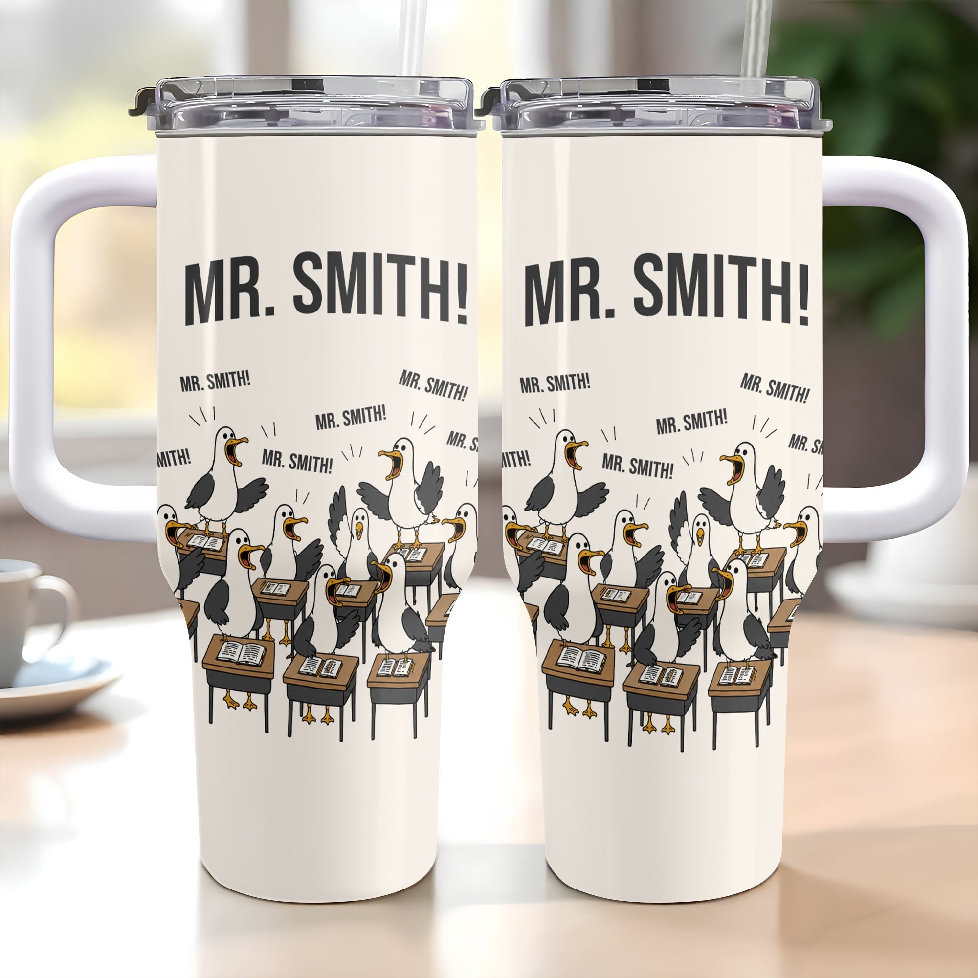 Personalized 40oz Tumbler Custom Name Teacher Gift Idea