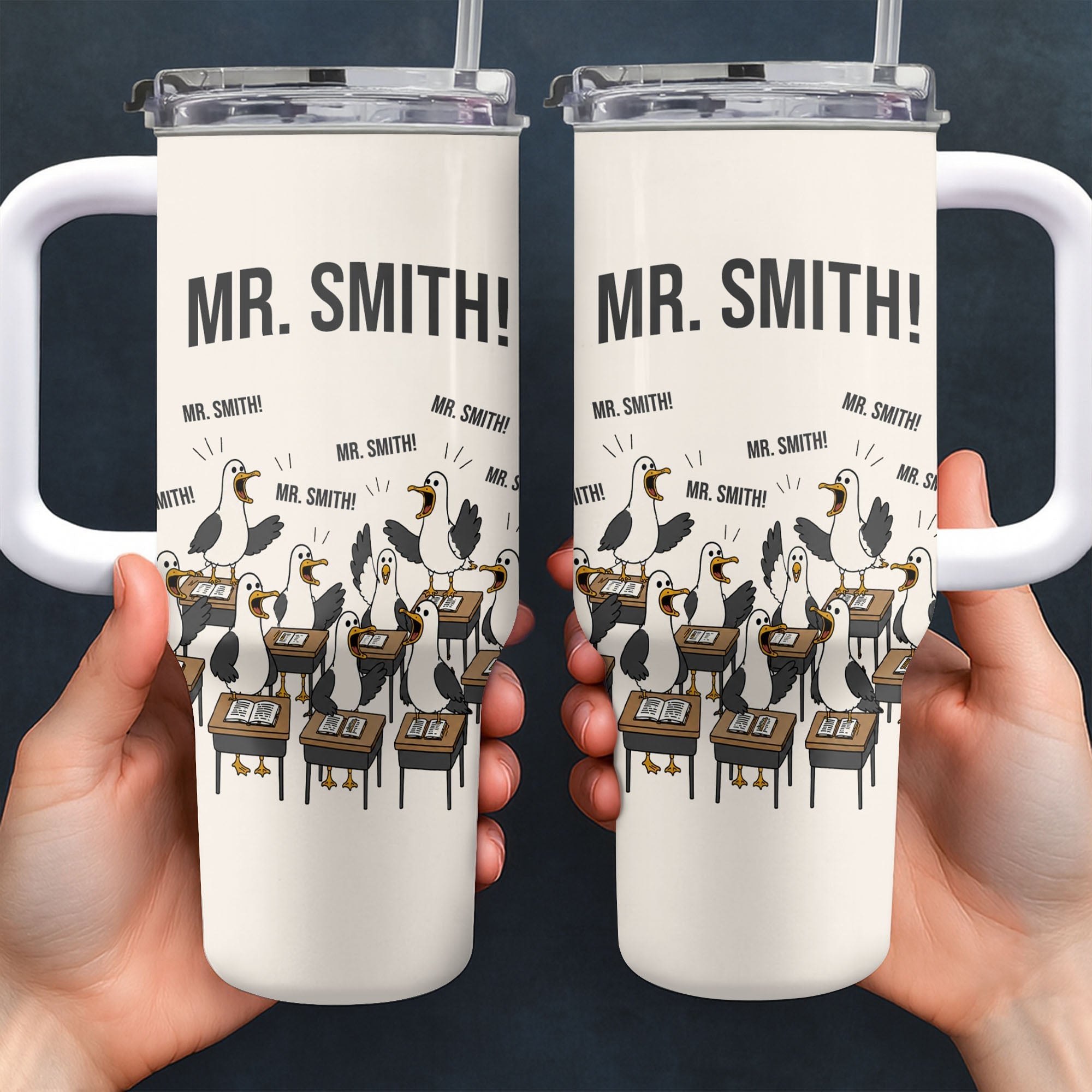Personalized 40oz Tumbler Custom Name Teacher Gift Idea