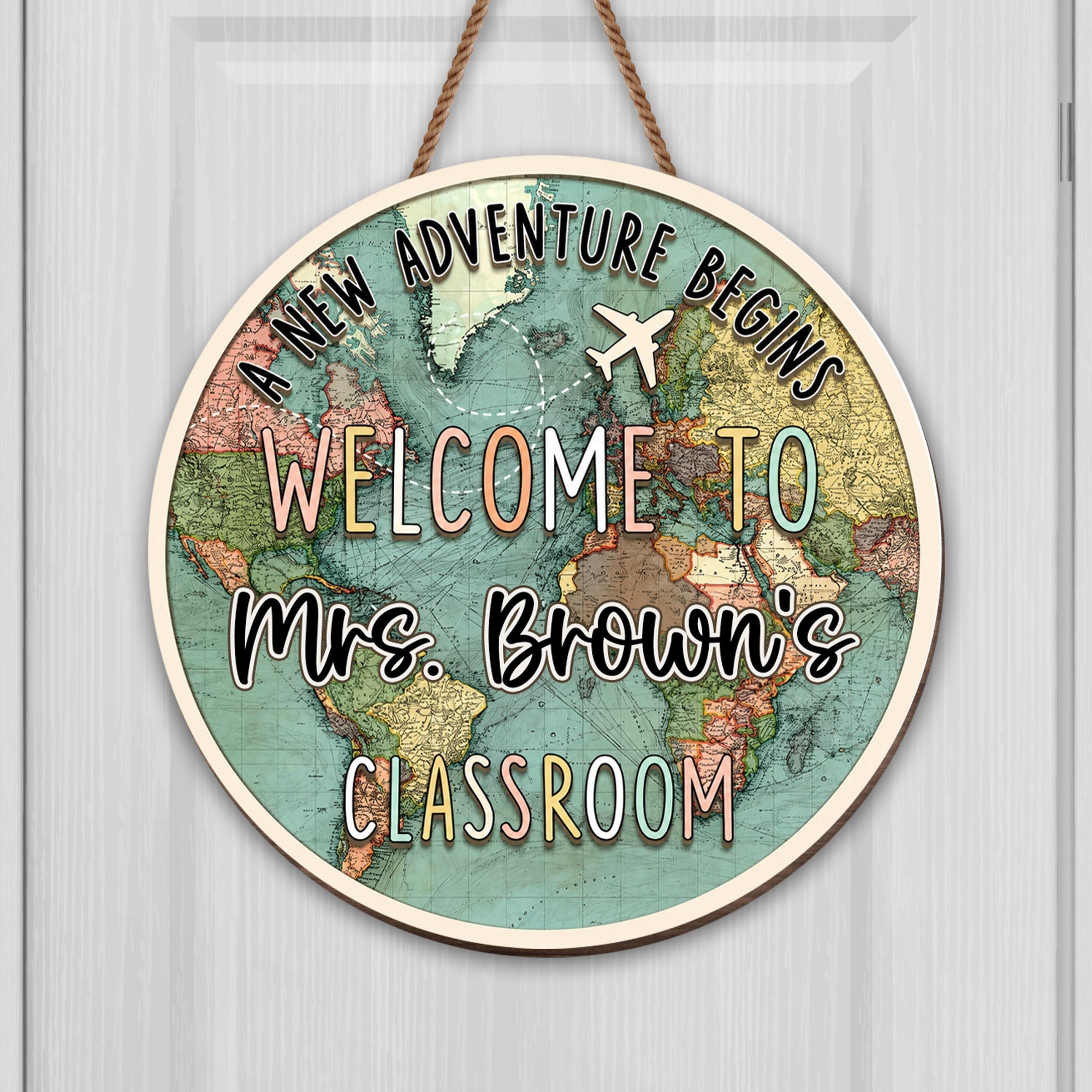 Personalized Welcome to Our Classroom Wood Sign Custom Gift