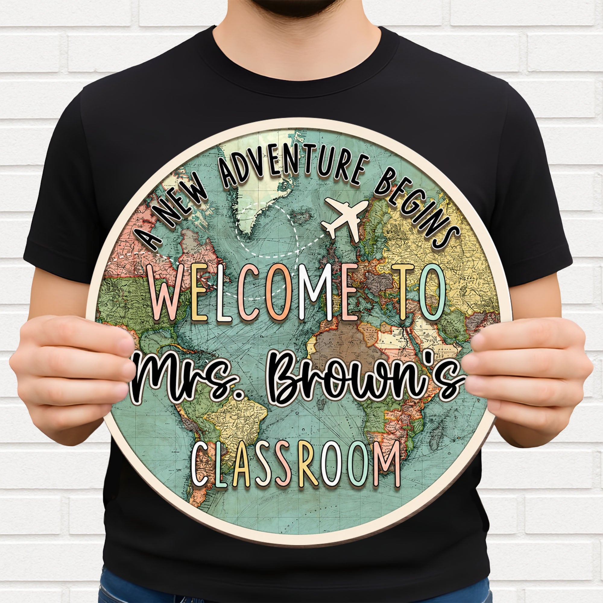 Personalized Welcome to Our Classroom Wood Sign Custom Gift