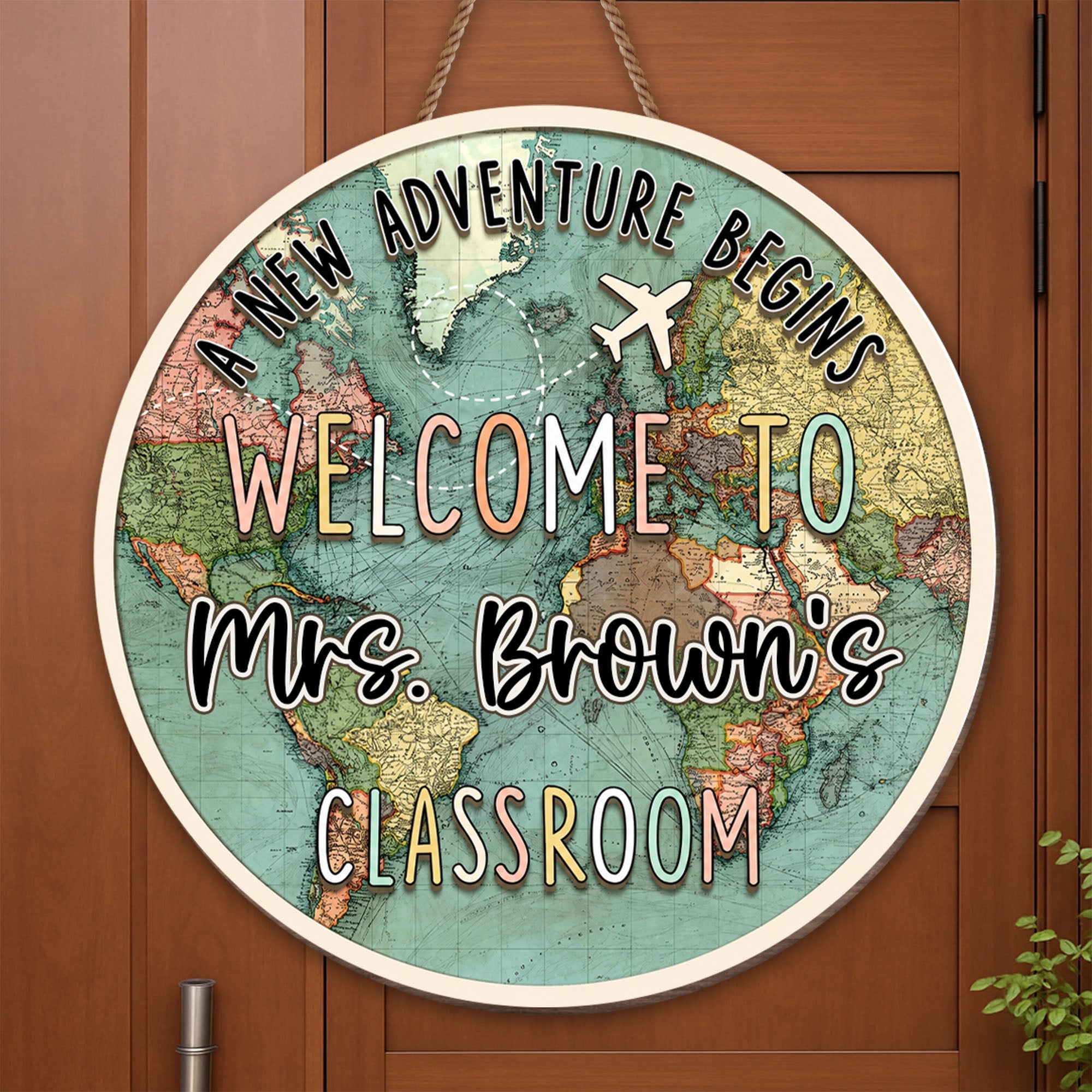 Personalized Welcome to Our Classroom Wood Sign Custom Gift