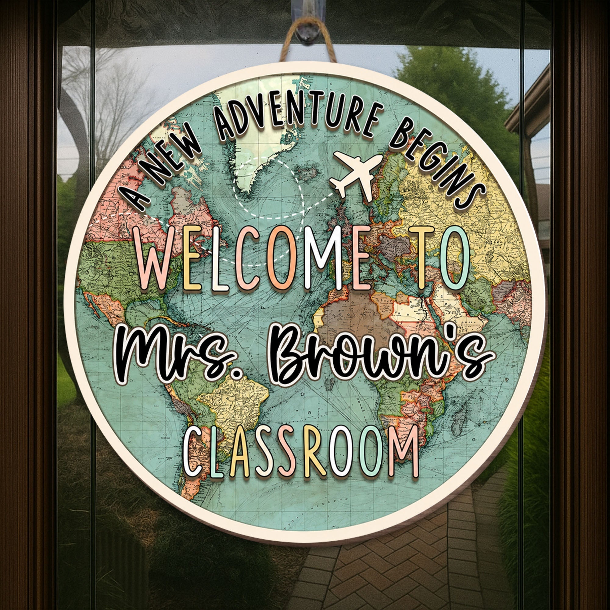Personalized Welcome to Our Classroom Wood Sign Custom Gift