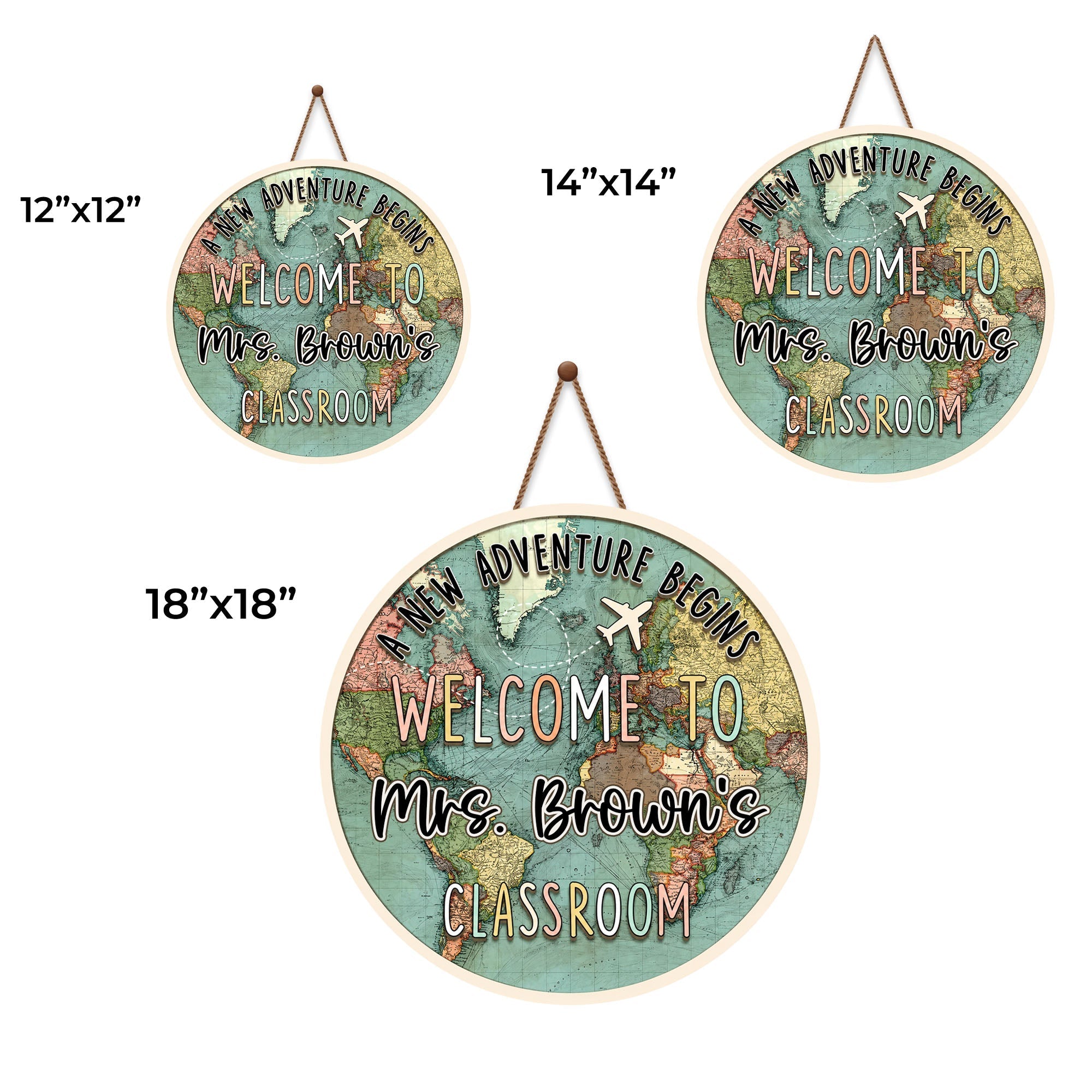 Personalized Welcome to Our Classroom Wood Sign Custom Gift