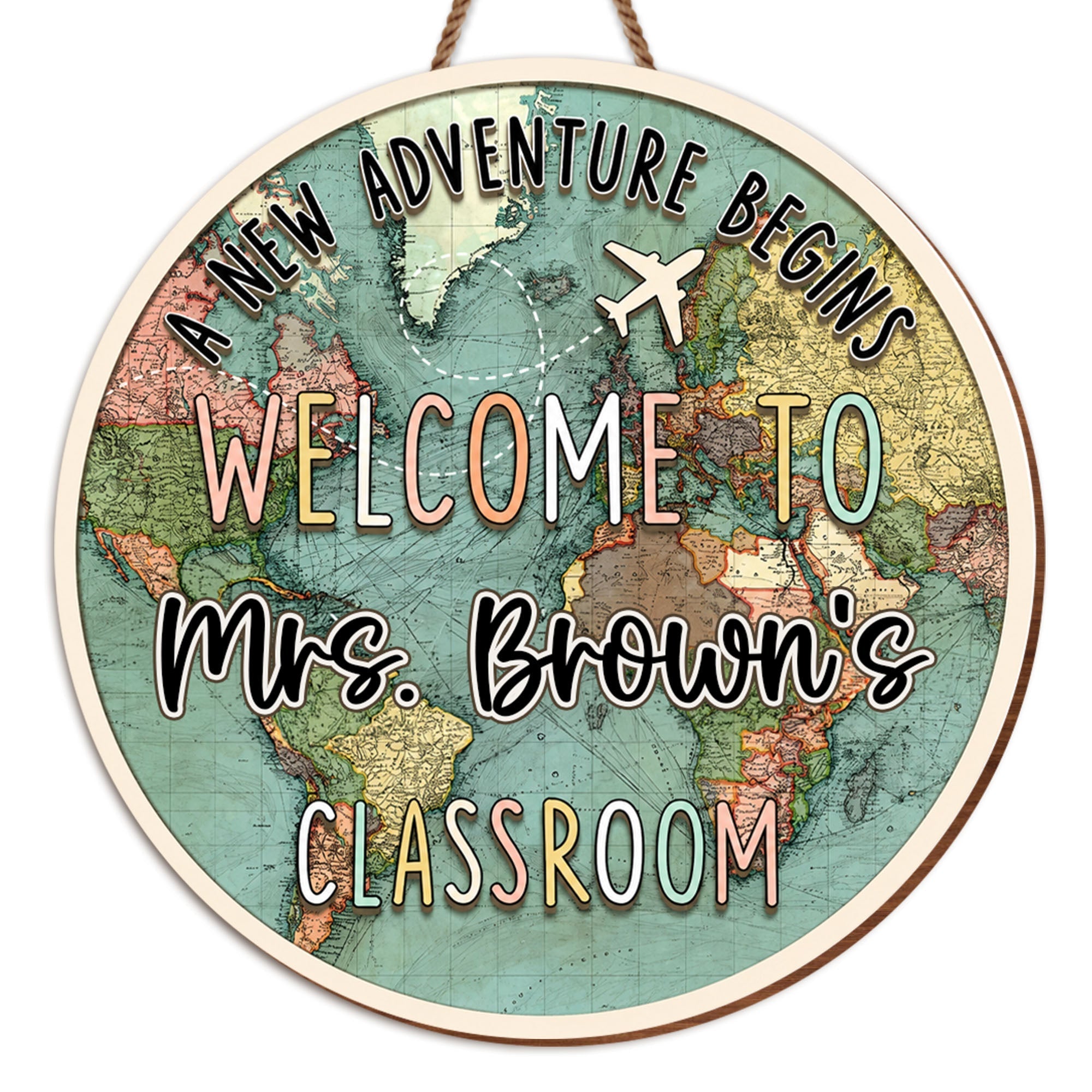 Personalized Welcome to Our Classroom Wood Sign Custom Gift