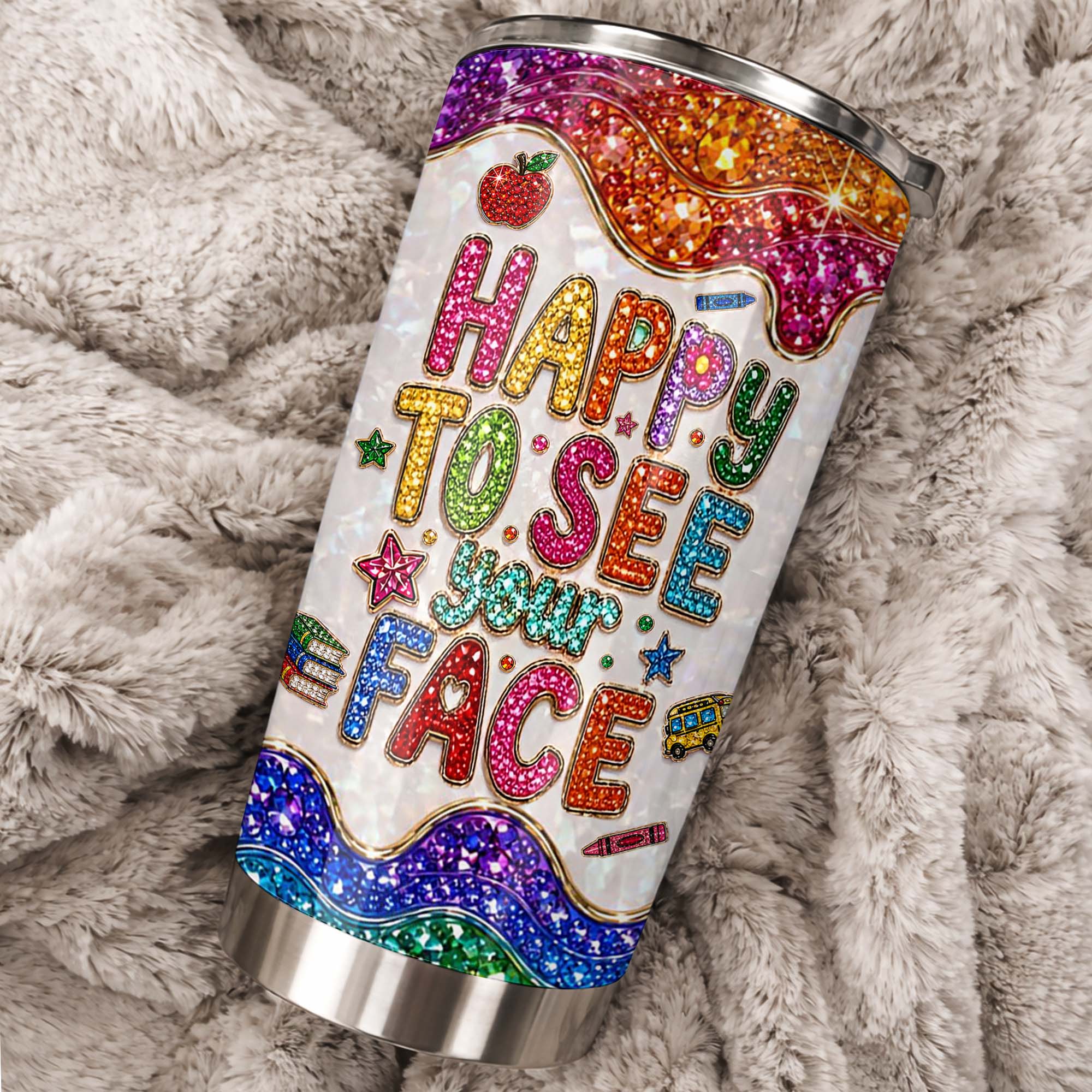 Personalized Stainless Steel Tumbler Custom Teacher Gift 20oz 30oz
