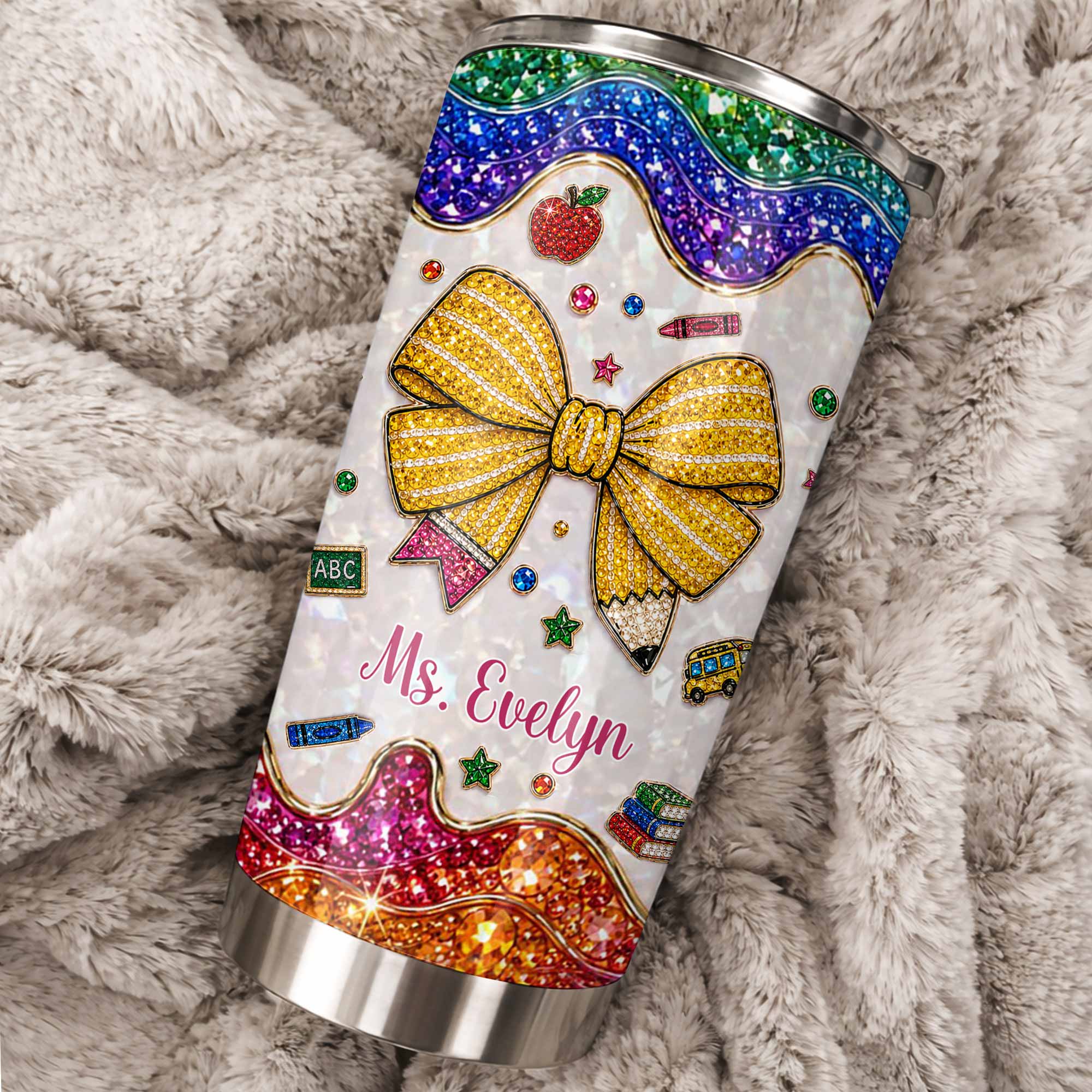 Personalized Teacher Tumbler Custom Name Gift 20oz 30oz