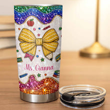 Load image into Gallery viewer, Personalized Teacher Tumbler Custom Name Gift 20oz 30oz
