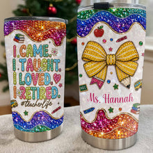 Load image into Gallery viewer, Personalized Teacher Tumbler Custom Name Gift 20oz 30oz

