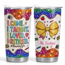 Load image into Gallery viewer, Personalized Teacher Tumbler Custom Name Gift 20oz 30oz
