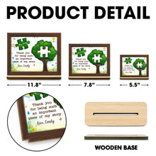 Load image into Gallery viewer, Personalized 2-Layer Wood Plaque Custom Message Gift for Teacher
