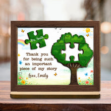 Load image into Gallery viewer, Personalized 2-Layer Wood Plaque Custom Message Gift for Teacher

