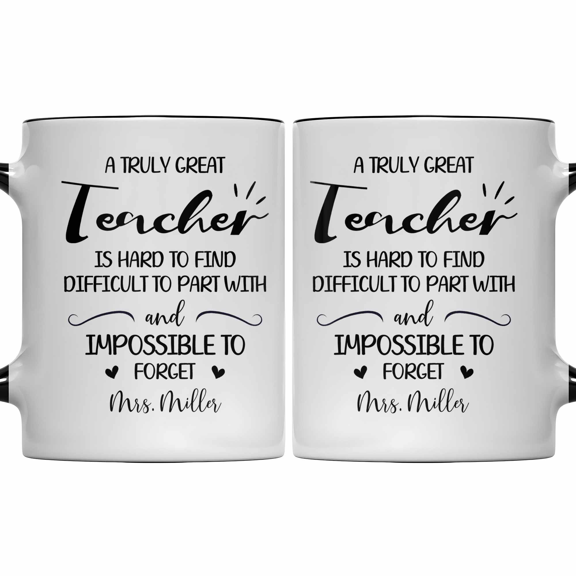 Personalized Teacher Gift Accent Mug Custom Design Birthday Christmas