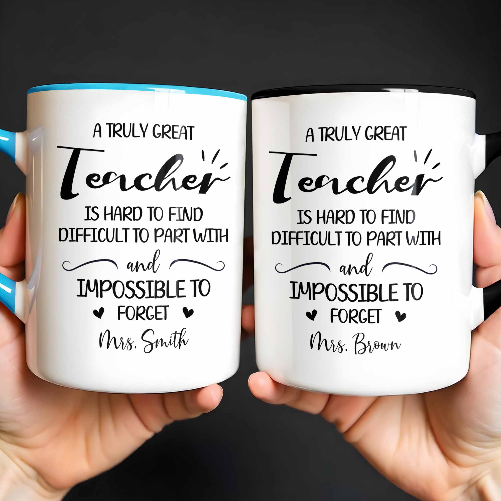 Personalized Teacher Gift Accent Mug Custom Design Birthday Christmas
