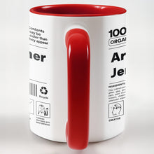 Load image into Gallery viewer, Personalized Accent Mug Custom Art Teacher Gift Ceramic
