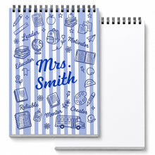 Load image into Gallery viewer, Personalized Sketch Book Custom Cover Gift for Teachers
