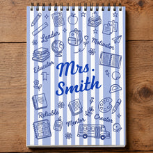 Load image into Gallery viewer, Personalized Sketch Book Custom Cover Gift for Teachers
