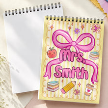 Load image into Gallery viewer, Personalized Sketch Book Custom Name Art Gift for Teacher
