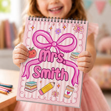 Load image into Gallery viewer, Personalized Sketch Book Custom Name Art Gift for Teacher
