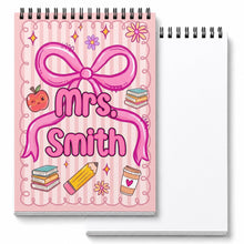 Load image into Gallery viewer, Personalized Sketch Book Custom Name Art Gift for Teacher
