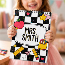 Load image into Gallery viewer, Personalized Art Sketch Book Custom Cover for Teachers Gift
