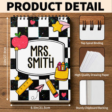 Load image into Gallery viewer, Personalized Art Sketch Book Custom Cover for Teachers Gift

