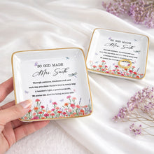 Load image into Gallery viewer, Personalized Ceramic Jewelry Dish Teacher Gift with Verse
