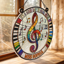 Load image into Gallery viewer, Personalized Suncatcher Music Theme Gift for Teachers - Custom Name
