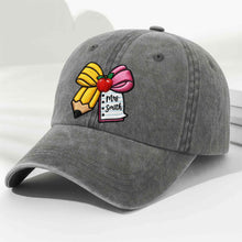 Load image into Gallery viewer, Personalized Washed Denim Cap Custom Teacher Gift for Back to School
